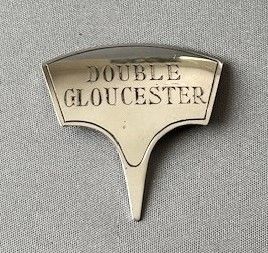 A Rare Hallmarked Silver Double Gloucester Cheese Ticket