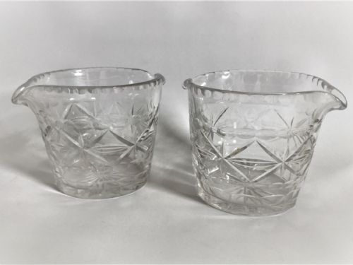 fig 2. A handsome pair of Victorian cut glass rinser bowls