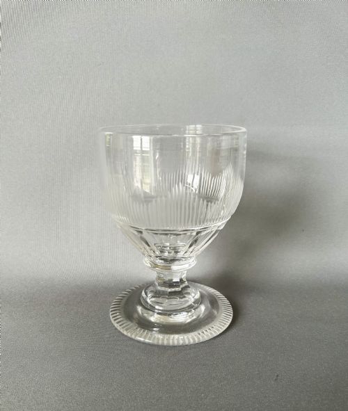 A Substantial Georgian Blaze Cut Rummer