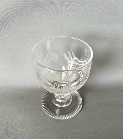 fig 1. A substantial Georgian blaze cut rummer
