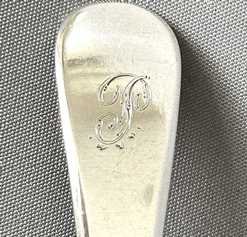fig 1. A fabulous 18th Century Newcastle silver table spoon