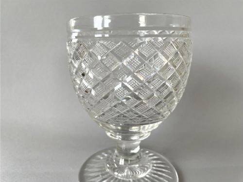 fig 1. A fabulous Georgian revival cut glass wine goblet/rummer