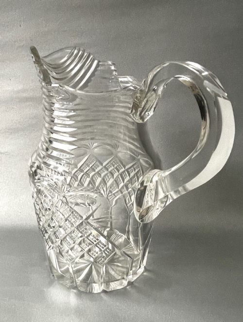 fig 1. A gorgeous Georgian revival cut glass water jug