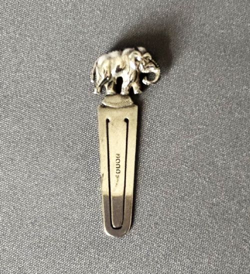 A Rare Scottish Silver Elephant Bookmark