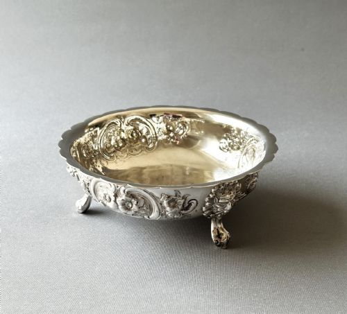 A Gorgeous Victorian Repousse Silver Bowl