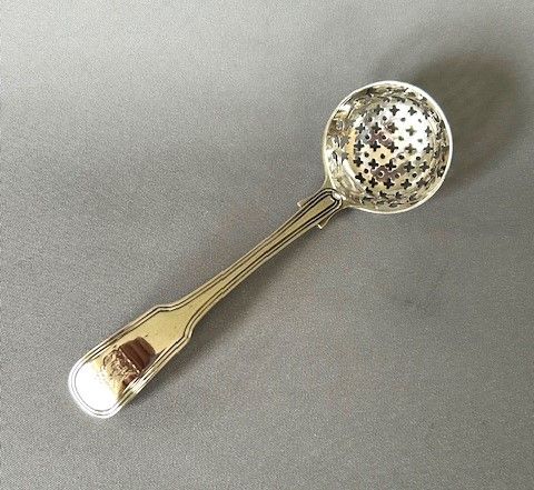 A Superb Georgian Silver Fiddle & Thread Sifter Spoon