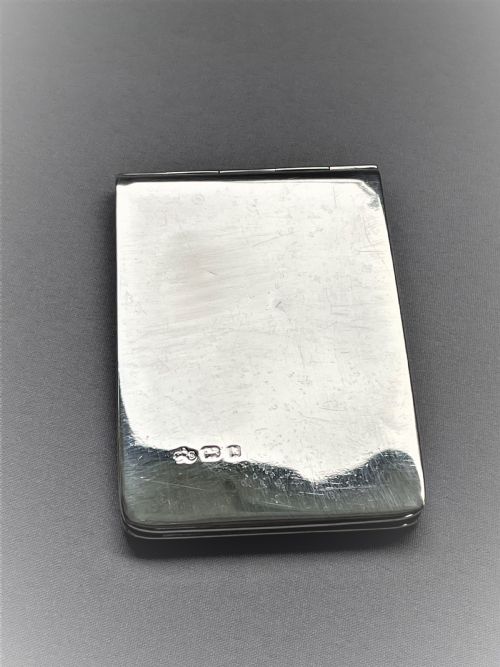 fig 1. Superb Edwardian silver wallet/stamp case