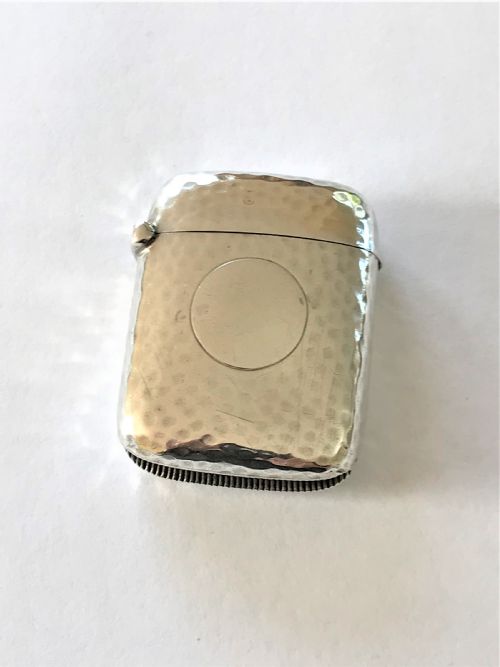 A Late Victorian Arts & Crafts Silver Vesta