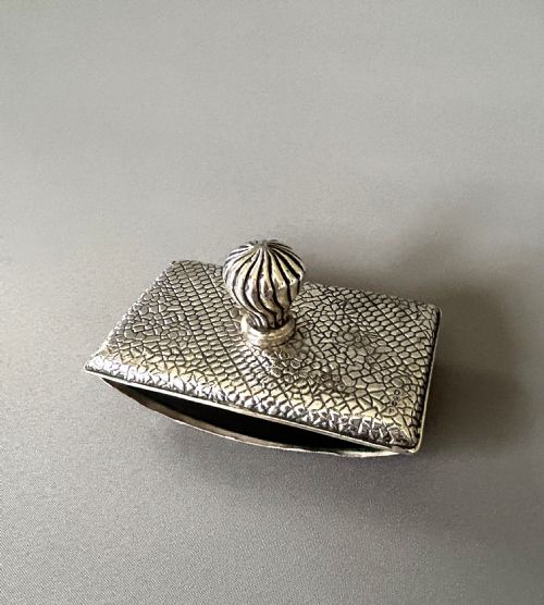 A Superb Victorian Silver Rocking Blotter