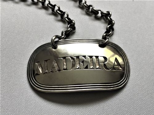 fig 1. A Georgian silver Madeira label