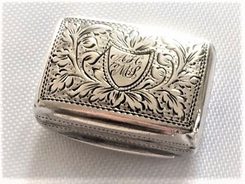 A Charming Small William IV Silver Vinaigrette