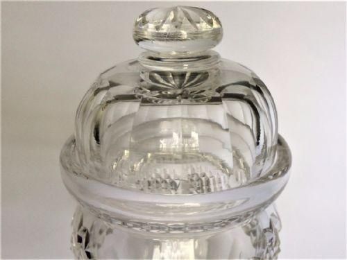 fig 1. A Victorian cut glass bonboniere/preserve jar