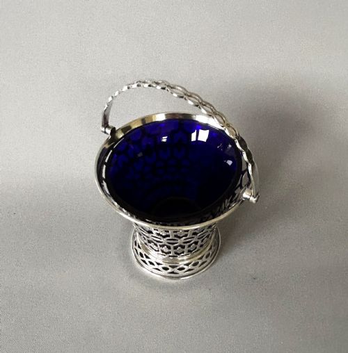 fig 1. A late Victorian silver swing handled basket