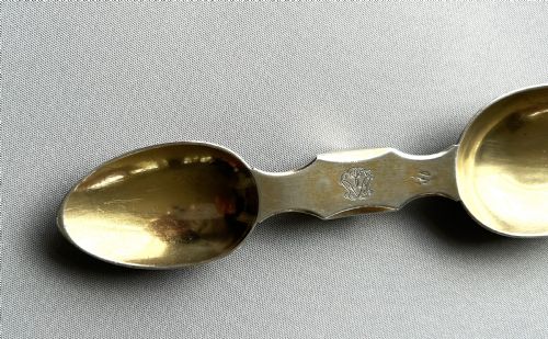 fig 2. A rare French silver gilt medicine spoon