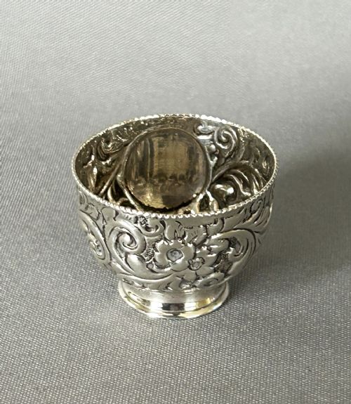 An Exquisite Victorian Silver Miniature Rosebowl