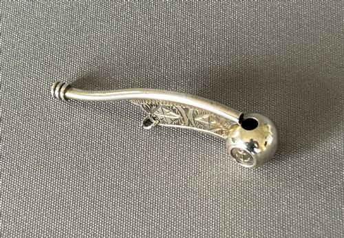 fig 1. A rare Victorian miniature silver Bosun's whistle