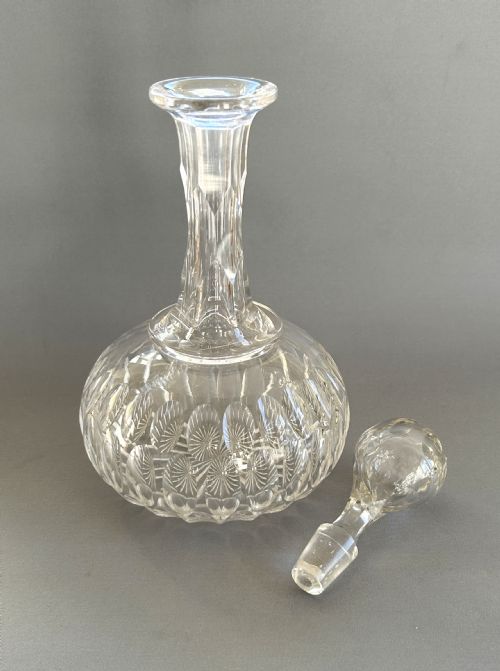 fig 1. An attractive Victorian cut glass decanter