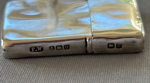 fig 1. A collectible George V silver stamp case