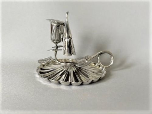 A Superb Early Victorian Silver Chamberstick