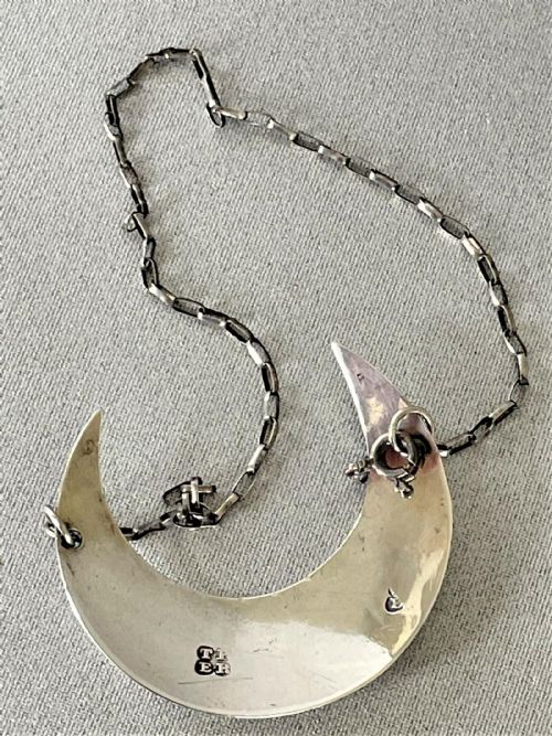 fig 1. A late 18th Century silver crescent madeira label