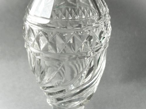 fig 1. A lovely cut glass Georgian condiment bottle