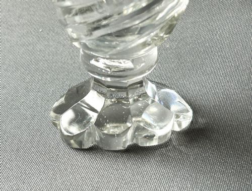fig 2. A lovely cut glass Georgian condiment bottle