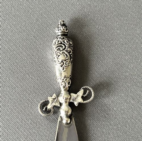 fig 1. AN Edwardian novelty silver 'dagger' bookmark