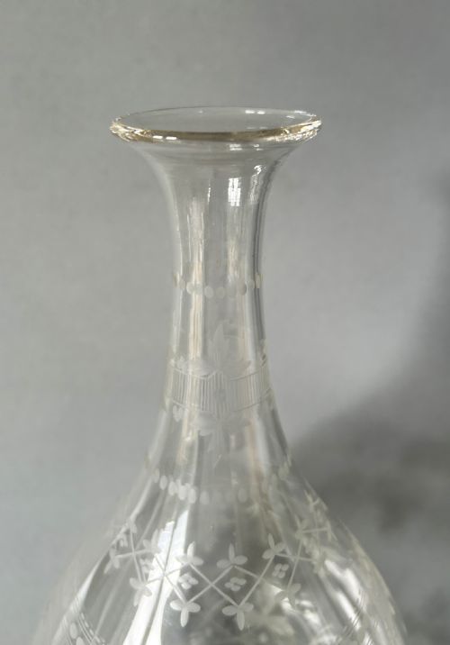 fig 1. A stunning Victorian etched wine carafe