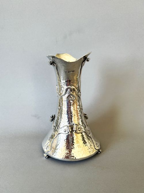 fig 1. A fabulous Arts & Crafts Edwardian silver vase