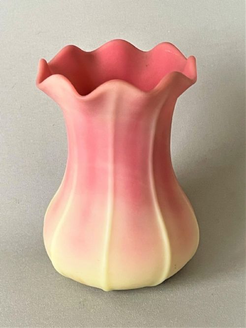 A Charming 'Queen's Burmese' Glass Posy Vase