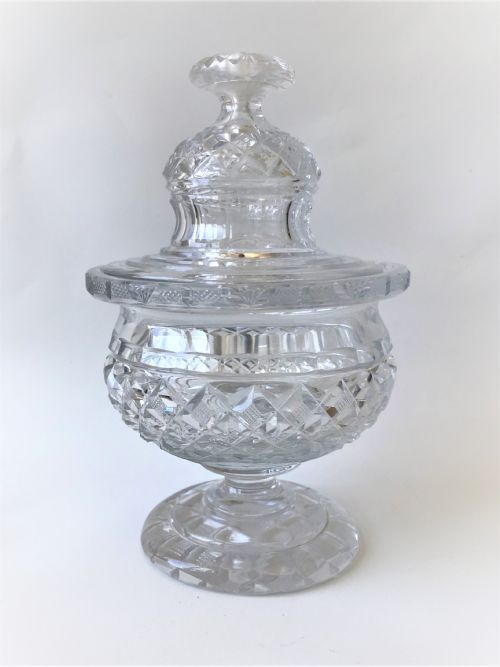 A Stunning Regency Cut Glass Bonboniere