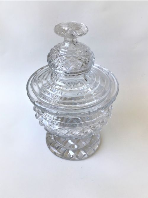 fig 1. A stunning Regency cut glass bonboniere
