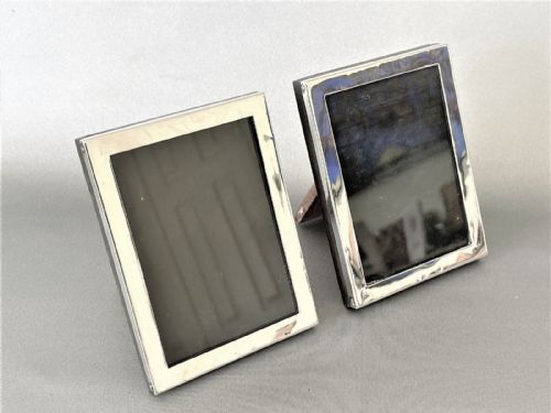 A Pair of Small Silver Sweetheart Frames