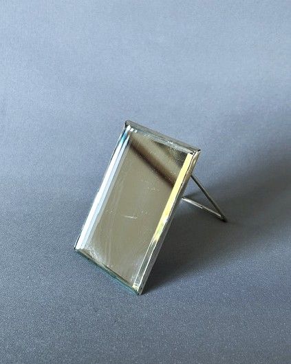 fig 1. A rare campaign silver travelling mirror