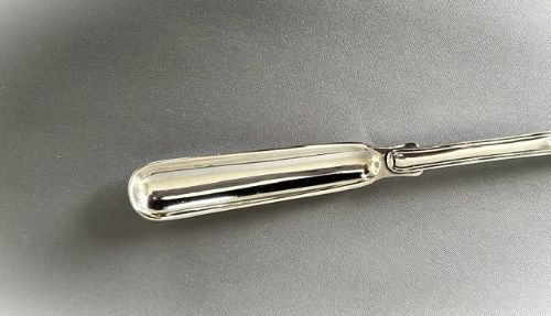 fig 1. Fabulous Paul Storr Georgian silver marrow scoop