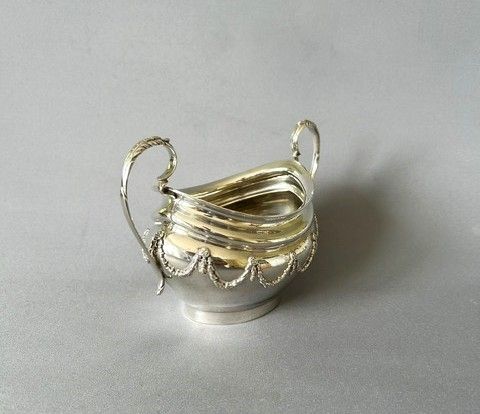 fig 1. A stylish George V silver twin handled bowl