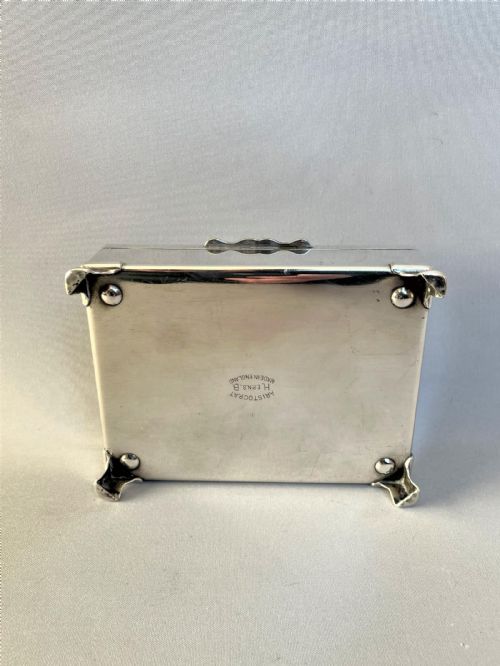 fig 1. A Stylish Art Deco Silver Plated Jewellery Box