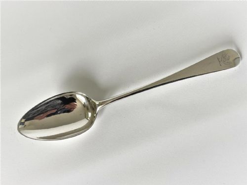 A Rare Peter & Jonanthan Bateman Silver Dessert Spoon