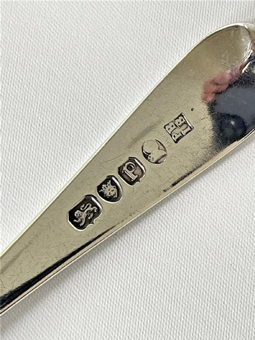 fig 2. A rare Peter & Jonanthan Bateman silver dessert spoon
