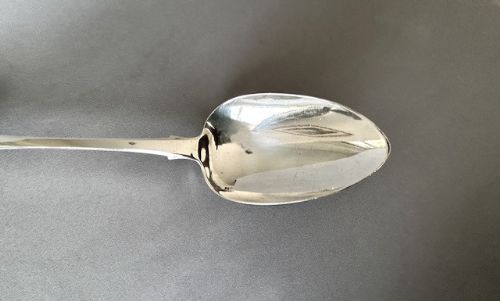 fig 1. A handsome George IV Irish silver basting/stuffing spoon