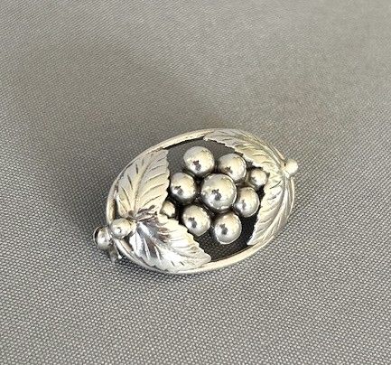fig 1. A Superb Art Deco Danish Silver Floral Brooch