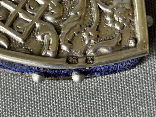 fig 1. A rare Victorian heart shaped silver pin cushion