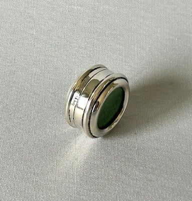 fig 1. A very rare Victorian double sided silver snooker cue chalk holder