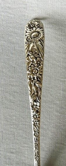 fig 1. A sterling silver cream ladle by S. Kirk & Sons