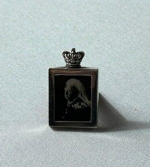 fig 1. A miniature silver commemorative Victorian silver photo frame