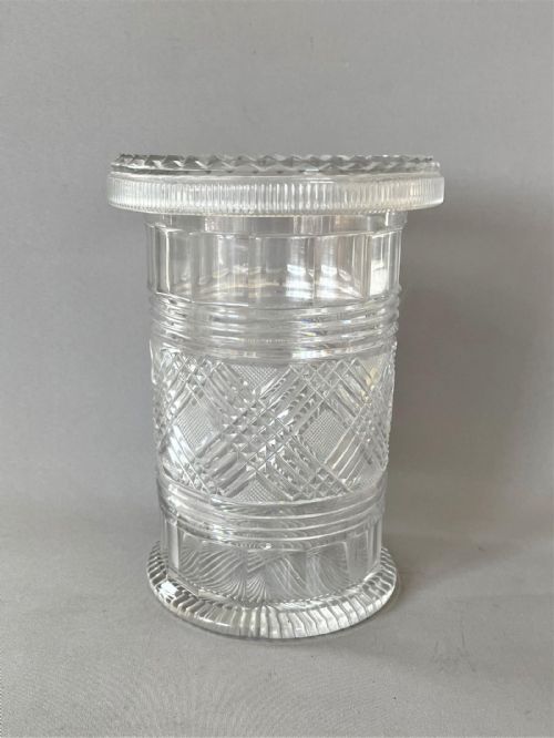 A Georgian Regency Irish Cut Glass Vase