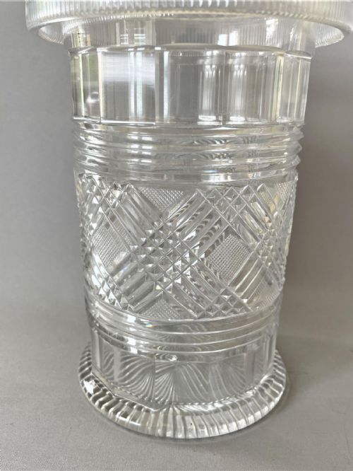 fig 1. A Georgian Regency Irish cut glass vase