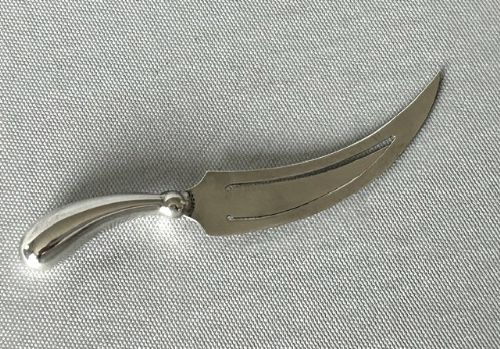 fig 1. A rare novelty silver scimitar bookmark