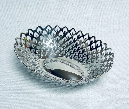A Superb Chester Silver Pierced Dish