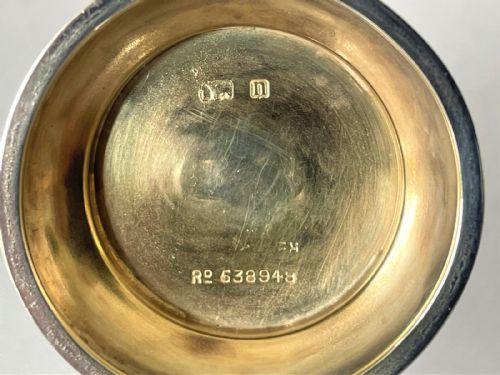 A NOVELTY SMALL SILVER 'BELL' INKWELL - ADDITIONAL PHOTO 1
